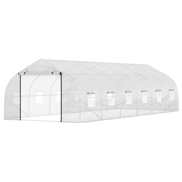 Walk-In Greenhouse 26x10x7 ft green