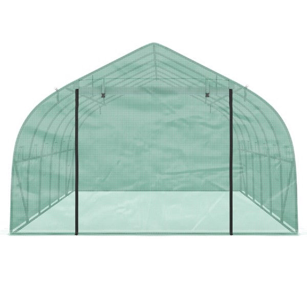 Walk-In Greenhouse 26x10x7 ft green