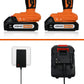 2*Tingmengte 24V 10000mAh Mini Chainsaw Battery