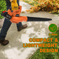 24V Cordless Leaf Blower with 2* 4.0 Ah Batteries & Blow Tubes, Up to 150MPH