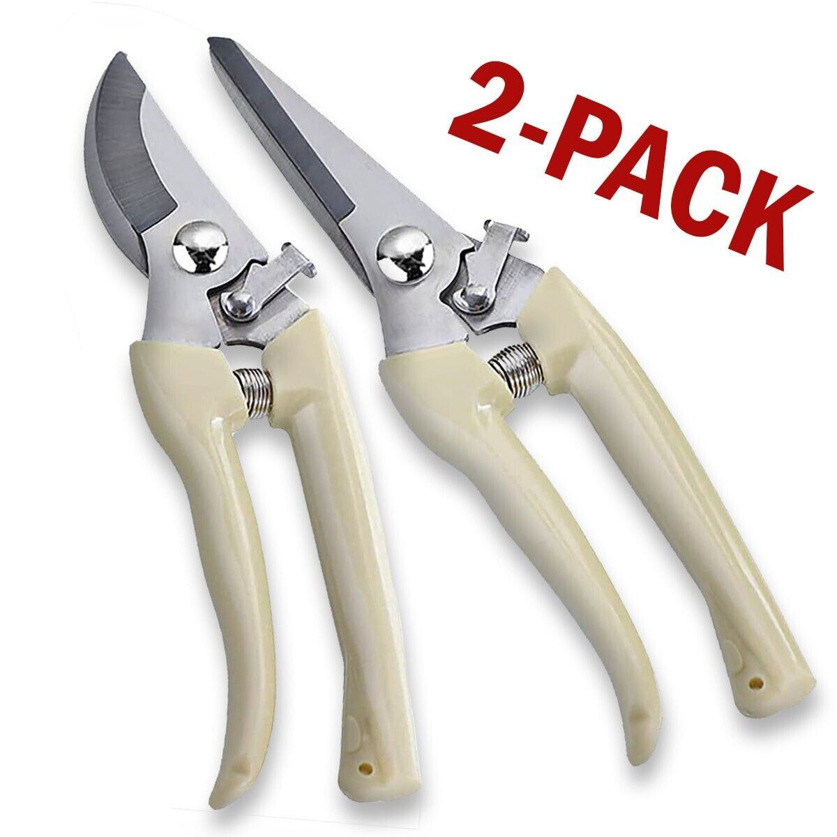 2 Pack Pruning Shears Cutter Home Gardening Plant Scissor Branch Garden Pruner