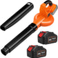 24V Cordless Leaf Blower with 2* 4.0 Ah Batteries & Blow Tubes, Up to 150MPH